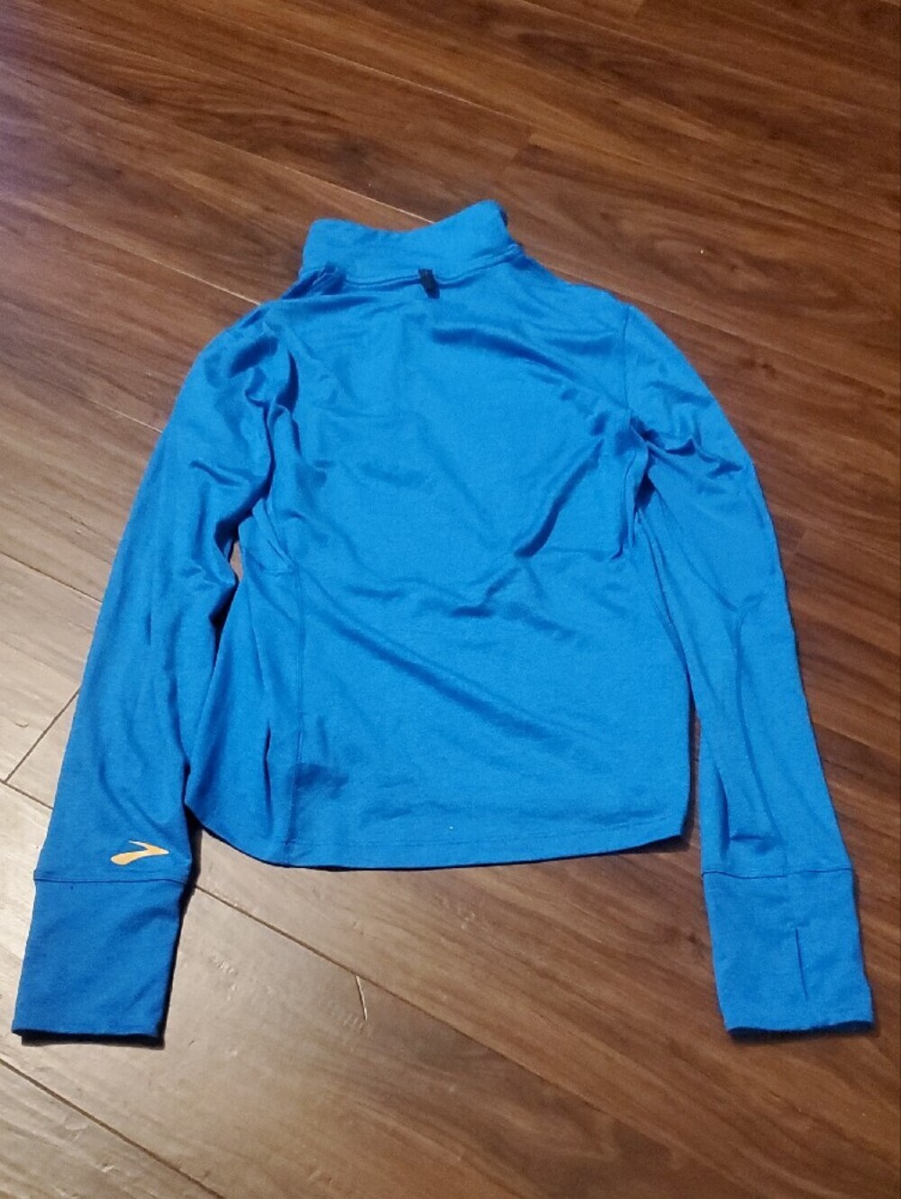 Brooks Women's Blue Quarter-Zip Long Sleeve Pullover - Picture 7 of 8